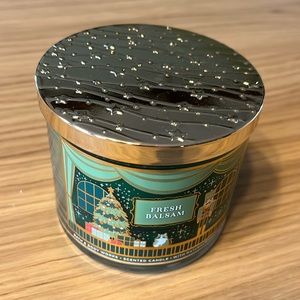 Bath & Body Works 3 Wick Candle. Fresh Balsam.
